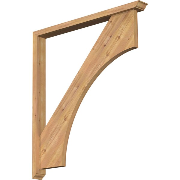 Ekena Millwork Westlake Traditional Smooth Bracket w/ Offset Brace, Western Red Cedar, 3 1/2"W x 36"D x 40"H BKT0402X36X40WTL01SWR - main